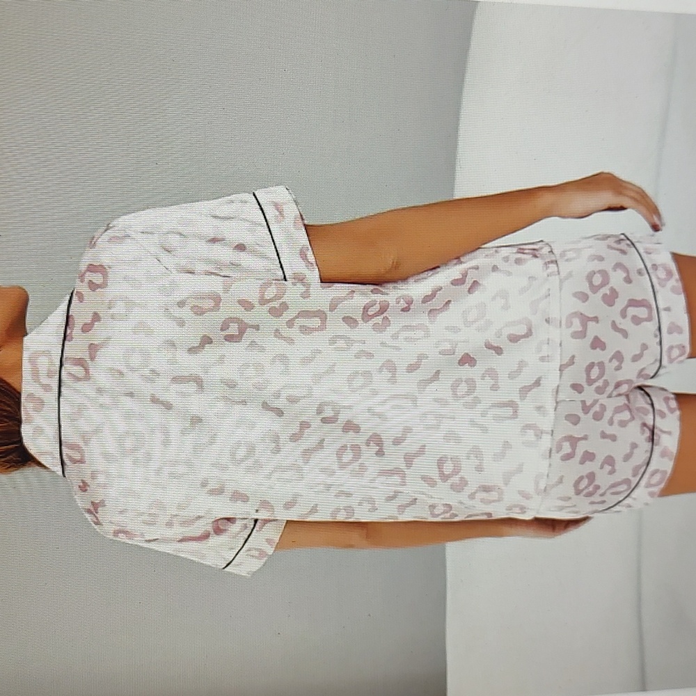 Nip Leopard Print Satin Pjs - image 2